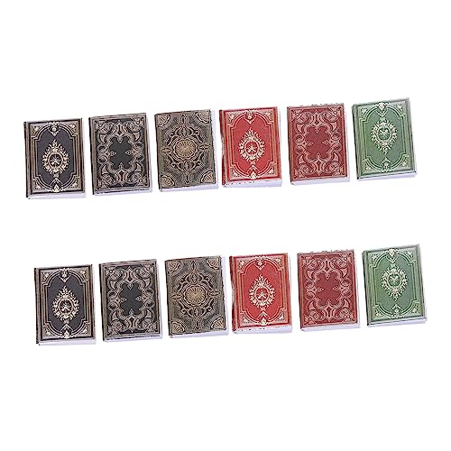 Garneck 12 Stück Mini -buchrequisiten Miniaturzubehörbücher Verzierungen Winzig Miniaturen Bücher Modelle Miniaturbücher Für Puppen Puppenhaus Dekoration Szene Retro Papier Garneck 12 Stück Mini -buchrequisiten Miniaturzubehörbücher Verzierungen Winzig Miniaturen Bücher Modelle Miniaturbücher Für Puppen Puppenhaus Dekoration Szene Retro Papier von Garneck