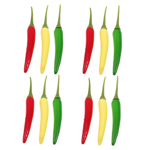 Garneck 12 Stück Simuliertes Pepper-Modell falsches Gemüse gefälschtes Gemüse Chili-Pfeffer-Verzierung künstliches Gemüse simuliertes Gemüse Pfefferverzierung Plastik Garneck 12 Stück Simuliertes Pepper-Modell falsches Gemüse gefälschtes Gemüse Chili-Pfeffer-Verzierung künstliches Gemüse simuliertes Gemüse Pfefferverzierung Plastik von Garneck