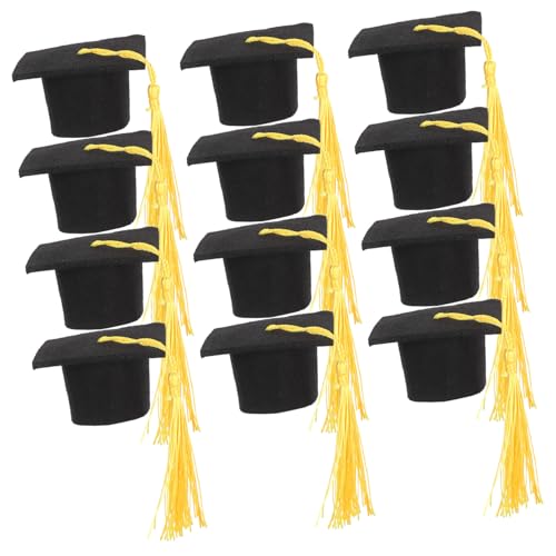 Garneck 12 Stück Teiliges Mini Graduation Cake Toppers mit Gelben Quasten Leichte Abschlussfeier Deko für Kuchen und Party Passend für Party und Festliche Anlässe Garneck 12 Stück Teiliges Mini Graduation Cake Toppers mit Gelben Quasten Leichte Abschlussfeier Deko für Kuchen und Party Passend für Party und Festliche Anlässe von Garneck