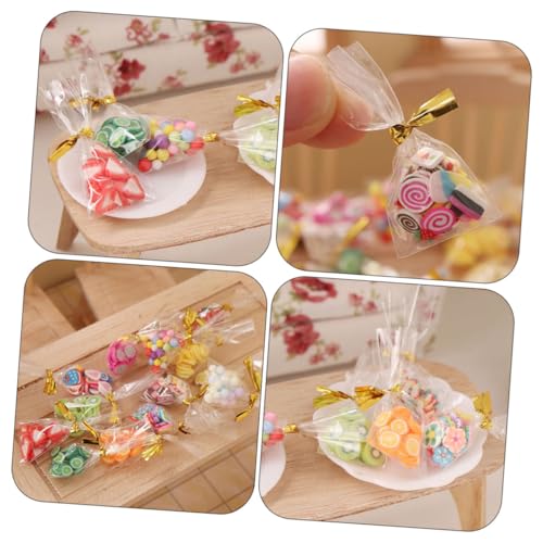 Garneck 12 Stück Teiliges Miniatur Mini Lebensmittel Dekorationen Realistische Mini Snacks Puppenhaus Zubehör Kreative Miniatur Süßigkeiten Tüten für Fotorequisiten und Bastelprojekte von Garneck