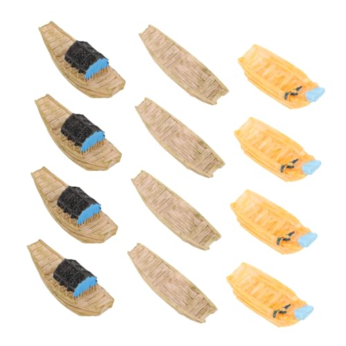 Garneck 12 Stück Teiliges Resin Boot Deko Chinesische Vintage Micro Landschaft Modelle Langlebige Miniatur Figuren für Wohn Gartendekoration für Mikro landschaften und Aquarien Garneck 12 Stück Teiliges Resin Boot Deko Chinesische Vintage Micro Landschaft Modelle Langlebige Miniatur Figuren für Wohn Gartendekoration für Mikro landschaften und Aquarien von Garneck