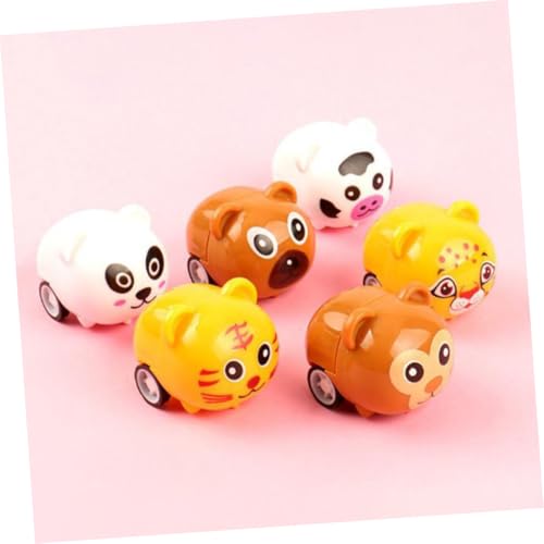Garneck 12 Stück Teiliges Rückziehspielzeug Autos mit Tiermotiven Lustige und Farbenfrohe Spielzeuge für Partygeschenke für Stundenlangen Spielspaß von Garneck