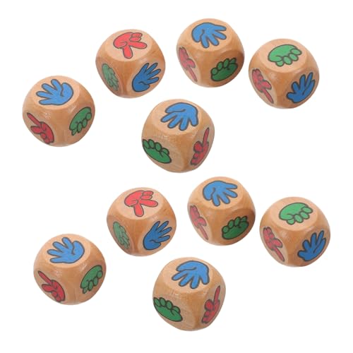 Garneck 12 Stück Würfel Erraten Taschenwürfel Zubehör Für Brettspiele Mahjong-würfel Hölzern von Garneck