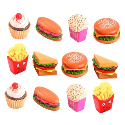 Garneck 12 Stücke Set Simulierte Hamburger Hot Dog Lebensmittel Simulation Lebensmittel von Garneck