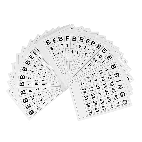 Garneck 120 Stück Bingo Karten Lustiges Partyspiel für Erwachsene für Feiern Hochzeiten und Veranstaltungen Robuste und Langlebige Spielkarten von Garneck