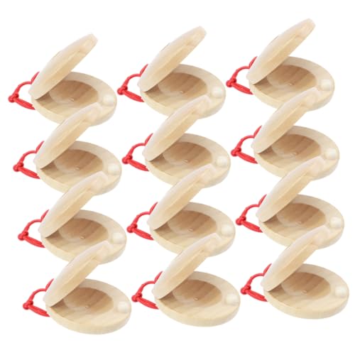 Garneck 12Stücke Holz Kastagnetten für Robuste Rhythmus Instrumente für Musikspiel und Kreative für Jungen Garneck 12Stücke Holz Kastagnetten für Robuste Rhythmus Instrumente für Musikspiel und Kreative für Jungen von Garneck