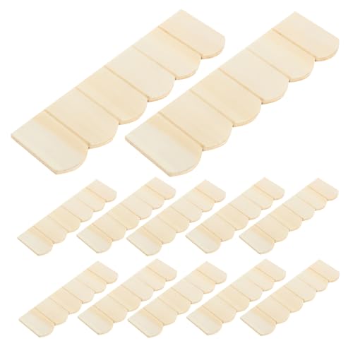 Garneck 12Stücke Holzdachziegel Für Puppenhaus DIY Zubehör Für Miniaturmöbel Natürliches Holzmodell Für Schlaf Und Esszimmergestaltung Garneck 12Stücke Holzdachziegel Für Puppenhaus DIY Zubehör Für Miniaturmöbel Natürliches Holzmodell Für Schlaf Und Esszimmergestaltung von Garneck