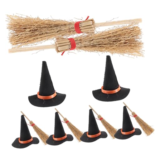 Garneck 12stücke Mini Hexenhut Und Besen Teilig Für Halloween Deko Puppenhäusern Buntes Zubehör Für Kreative Bastelprojekte Für Partys Und Anlässe Lifelike Miniaturaccessoires Garneck 12stücke Mini Hexenhut Und Besen Teilig Für Halloween Deko Puppenhäusern Buntes Zubehör Für Kreative Bastelprojekte Für Partys Und Anlässe Lifelike Miniaturaccessoires von Garneck