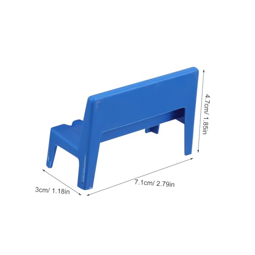 Garneck 13 Stück Teiliges Puppenhaus Möbel Set Schulmöbel Miniatur Schreibtisch Stuhl Tafel Regal Kunststoff für Mädchen Deko Zubehör von Garneck