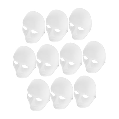 Garneck 15 Stück handbemalte Maske Ghost-Cosplay-Maske leere Vollgesichtsmasken tanzender Geist Kostüme Halloween lackierbar DIY Masken Zum Bemalen karneval maske faschingsmasken Weiß Garneck 15 Stück handbemalte Maske Ghost-Cosplay-Maske leere Vollgesichtsmasken tanzender Geist Kostüme Halloween lackierbar DIY Masken Zum Bemalen karneval maske faschingsmasken Weiß von Garneck
