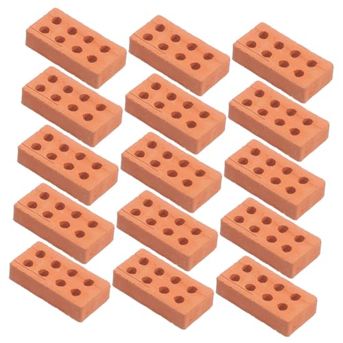 Garneck 150 Stück Mini-bausteinmodell Puppenhausbauzubehör Bausteinzubehör Kleine Ziegelsteine Modell Kleiner Ziegelstein Winzige Ziegel Gefälschter Ziegelstein Mini-Steine Braun Ton Garneck 150 Stück Mini-bausteinmodell Puppenhausbauzubehör Bausteinzubehör Kleine Ziegelsteine Modell Kleiner Ziegelstein Winzige Ziegel Gefälschter Ziegelstein Mini-Steine Braun Ton von Garneck
