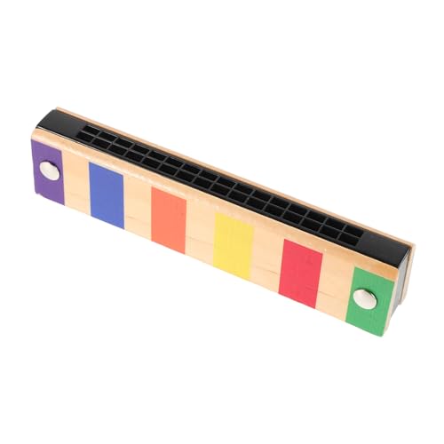 Garneck 16 Kinderharmonika Aus Holz Mundharmonika-partygeschenk Für Mundononica Musikspielzeug Kindermusik Mundharmonika Spielzeugmundonika Mini-mundharmonika Metall von Garneck