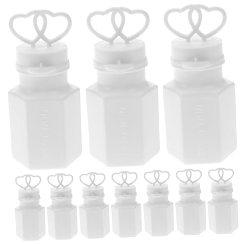 Garneck 16 Stück Blasen stab Leere Flasche Partyblasen Hochzeitsblasen Blase Zauberstab Flasche Leere Blasenflaschen Blasen Sie den Zauberstab Blasenbläser Plastik Weiß von Garneck