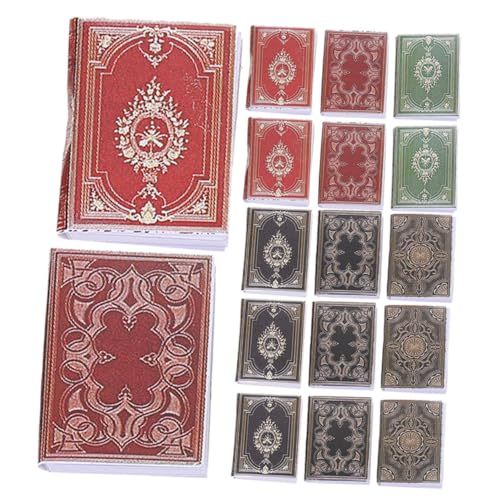 Garneck 18 Stück Mini Buch Miniaturbücher Miniatur Puppenhausbuch Messy Minis Buch Miniaturen Puppenhauszubehör Puppenhausdekoration Puppenhausbücher Kleine Puppenhausbücher von Garneck