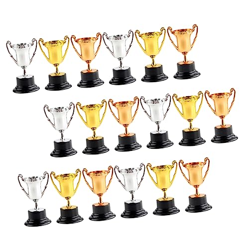 Garneck 18stücke Teiliges Mini-trophäen Aus Kunststoff Mit Schwarzem Sockel Für Wettbewerbe Und Spiele Für Kindergeburtstage Schulveranstaltungen Und Ehrungen von Garneck