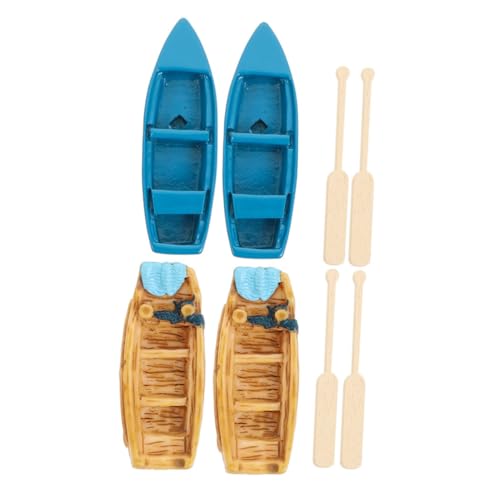 Garneck 1Satz Boot Ornament Aus Harz Und Teilig Für Puppenhaus Und Mikrolandschaft Strandstil Deko Und Naturfarben Für Kreative Gartenprojekte von Garneck