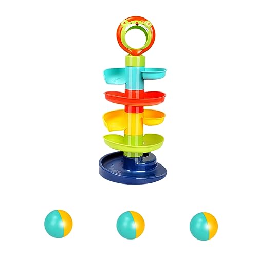 Garneck 1Satz Bunter Spielturm für Interaktives Montessori Hand Auge Koordination Logischem und Kreativität für Neugeborene und Kleinkinder Lagiger von Garneck