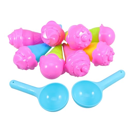 Garneck 1Satz Eistüten Spielset für Teiliges Sandspielzeug aus Sicherem Eistüten und Blauen Löffeln Strand Garneck 1Satz Eistüten Spielset für Teiliges Sandspielzeug aus Sicherem Eistüten und Blauen Löffeln Strand von Garneck