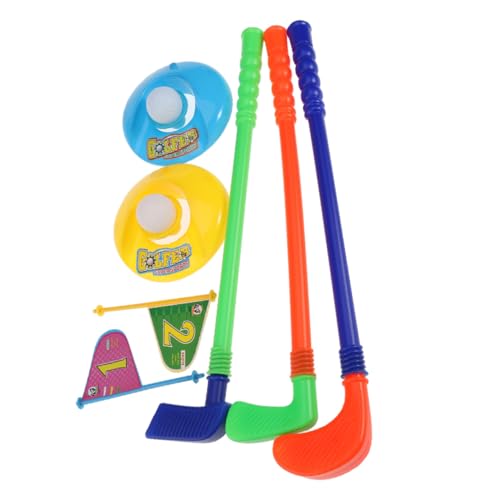 Garneck 1Satz Farbenfrohes Golfspielzeug aus Kunststoff Interaktive Outdoor Aktivität Hand Augen Koordination und Eltern Bindung Sportspielzeug für Jungen von Garneck