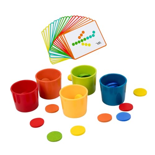 Garneck 1Satz Farbsortierspielzeug aus Holz für Kleinkinder Montessori Lernspielzeug zur Farbklassifizierung Fördert Kreativität und Logisches für Jahren Garneck 1Satz Farbsortierspielzeug aus Holz für Kleinkinder Montessori Lernspielzeug zur Farbklassifizierung Fördert Kreativität und Logisches für Jahren von Garneck