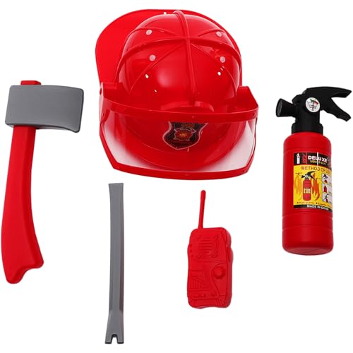 Garneck Feuerwehrmann Kostüm Satz für Kinder Cosplay Verkleidung mit Hut und Werkzeug Rollenspiel Spielzeug für Jungen und Mädchen für Karneval Partys und Aufführungen Garneck Feuerwehrmann Kostüm Satz für Kinder Cosplay Verkleidung mit Hut und Werkzeug Rollenspiel Spielzeug für Jungen und Mädchen für Karneval Partys und Aufführungen von Garneck