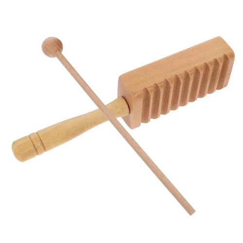 Garneck 1Satz Holz Guiro Für Percussion Mit Tonblock Für Kleinkinder Für Frühe Musikausbildung Und Gehirnentwicklung Und Kinderfreundlich von Garneck