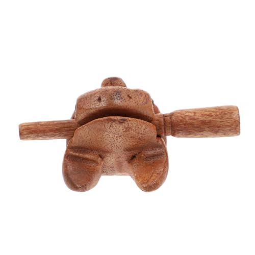 Garneck 1Satz Holzfrosch Percussion Instrument Musikalisches für Fördert Eltern Interaktion aus Hochwertigem Holz Sicher und Glatt Stärkt Musikalität und Hörfähigkeiten von Garneck