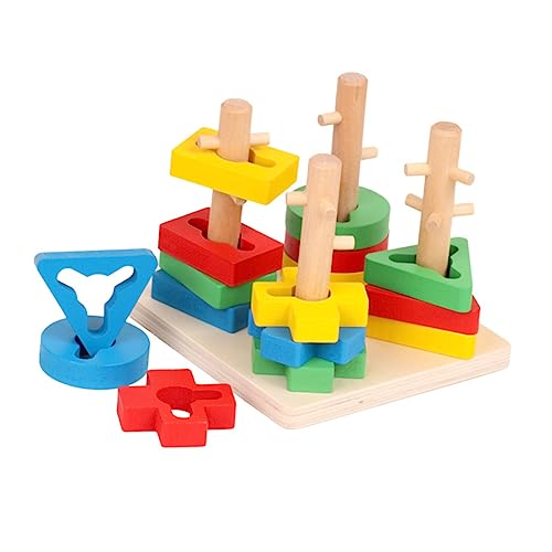 Garneck 1Satz Holzpuzzle Lernspielzeug für Kleinkinder Geometrische Formen Sortierer für Jungen und Fördert und Formenerkennung Handgefertigt aus Massivem Holz Garneck 1Satz Holzpuzzle Lernspielzeug für Kleinkinder Geometrische Formen Sortierer für Jungen und Fördert und Formenerkennung Handgefertigt aus Massivem Holz von Garneck