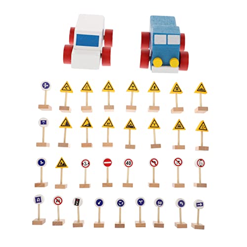 Garneck 1Satz Holzspielzeug Verkehrsschilder für Simulation Verkehrszeichen und Langlebig für Kindergarten Zuhause und Garten Fördert Lese und Symbolerkennung Tragbar Garneck 1Satz Holzspielzeug Verkehrsschilder für Simulation Verkehrszeichen und Langlebig für Kindergarten Zuhause und Garten Fördert Lese und Symbolerkennung Tragbar von Garneck