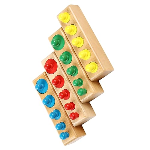 Garneck 1Satz Holzzylinder für Farbkognitionsspielzeug Pädagogisches für Kleinkinder Sicheres und Langlebiges Design für Frühkindliche Entwicklung Montessori Inspiriert Garneck 1Satz Holzzylinder für Farbkognitionsspielzeug Pädagogisches für Kleinkinder Sicheres und Langlebiges Design für Frühkindliche Entwicklung Montessori Inspiriert von Garneck