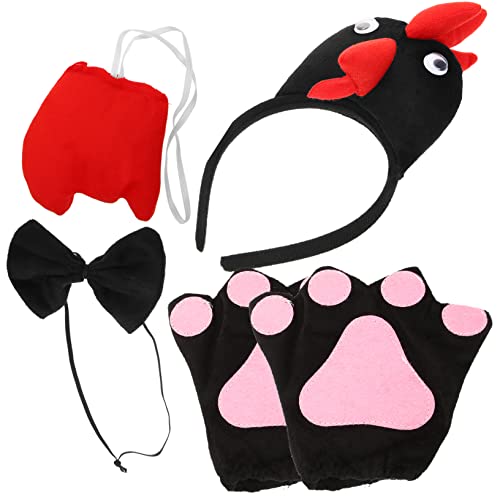 Garneck 1Satz Hühner Cosplay Set für Hühner Stirnband mit Fliege und für Osterparty Geburtstagsfeiern und Kostüm Events und Sicher für Jungen und Mädchen von Garneck