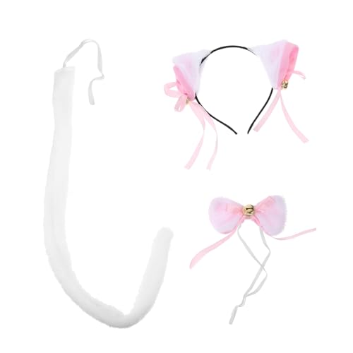 Garneck 1Satz Katzenohr Haarreif für Frauen Cosplay Zubehör Schleife Dekorative Katzenohren für Halloween Fasching und Karneval Tierohren für Kostümpartys von Garneck