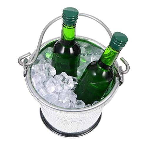 Garneck 1Satz Kleines Bierflaschen Dekorationsset Für Hausbar Eimer Und Eiswürfeln DIY Dekoration Und Fotorequisiten Miniaturszenen von Garneck