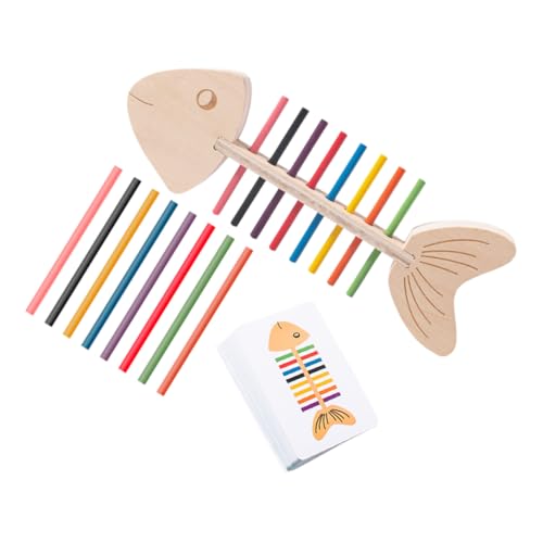 Garneck 1Satz Kreatives Montessori Sortierspiel für Kleinkinder mit Doppelseitigen Karten und Holzstäben Fördert die Feinmotorik Farben und Formen für Frühe Garneck 1Satz Kreatives Montessori Sortierspiel für Kleinkinder mit Doppelseitigen Karten und Holzstäben Fördert die Feinmotorik Farben und Formen für Frühe von Garneck