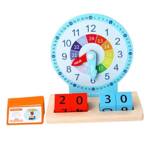 Garneck 1Satz Lernuhr aus Holz Farbige Spieluhr für Kindergarten Zeitspielzeug Hand Auge Koordination und Logischen Fähigkeiten für Kreative Garneck 1Satz Lernuhr aus Holz Farbige Spieluhr für Kindergarten Zeitspielzeug Hand Auge Koordination und Logischen Fähigkeiten für Kreative von Garneck