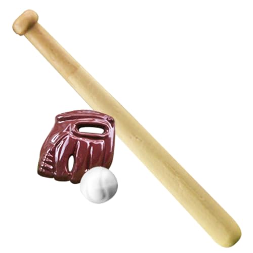 Garneck 1Satz Mini Baseballschläger Teiliges Puppenzubehör Für Sportspielzeug Zur Dekoration Von Puppenhäusern Für Kreative Spielideen von Garneck