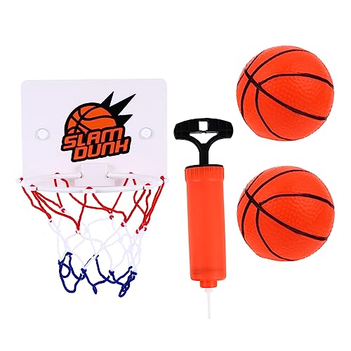 Garneck 1Satz Mini Basketballkorb für Teiliges Indoor mit Basketball Luftpumpe und Wandhalterung für Drinnen und Draußen Installieren und Tragbar von Garneck
