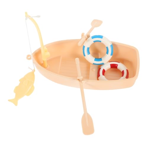 Garneck 1Satz Mini Fischerboot Dekorationsset Von Entzückenden Fischerbooten Mit Schwimmring Für Puppenhaus Und Kreative Mini Landschaften Garneck 1Satz Mini Fischerboot Dekorationsset Von Entzückenden Fischerbooten Mit Schwimmring Für Puppenhaus Und Kreative Mini Landschaften von Garneck