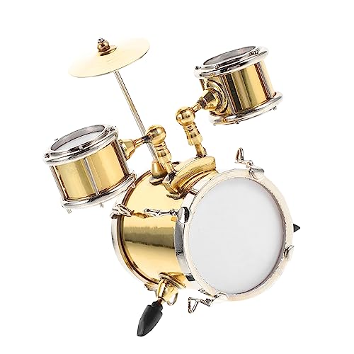 Garneck 1Satz Mini Jazzdrum Modell Für Puppenhaus Kinderzimmer Stilvolle Desktop Dekoration Als Kindergeschenk Für Musikliebhaber Und Kreative Räume von Garneck