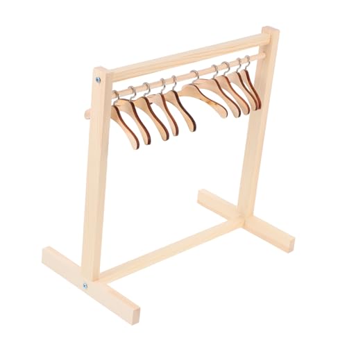 Garneck 1Satz Puppen Kleiderständer Aus Holz Mit Kleiderbügeln Puppenbekleidungsregal Für Puppenhaus Für Kreative Spielstunden Und Ordnung Im Kinderzimmer Garneck 1Satz Puppen Kleiderständer Aus Holz Mit Kleiderbügeln Puppenbekleidungsregal Für Puppenhaus Für Kreative Spielstunden Und Ordnung Im Kinderzimmer von Garneck