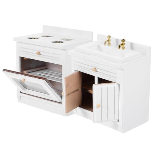 Garneck 1satz Miniatur-küchenmöbel Mit Waschbecken Und Herd Für Puppenhaus Dekorationszubehör Für Kreative -projekte Sicheres Material Kompakt Und Tragbar Für Kinderzimmer Und Garneck 1satz Miniatur-küchenmöbel Mit Waschbecken Und Herd Für Puppenhaus Dekorationszubehör Für Kreative -projekte Sicheres Material Kompakt Und Tragbar Für Kinderzimmer Und von Garneck