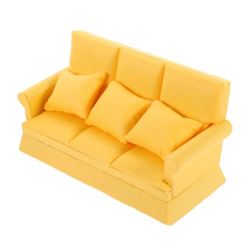 Garneck 1Satz Puppenhaus Sofa mit Kissen Sitzer Dekoration für Wohnzimmer Hochwertiges Puppenmöbel im Klassischen Design für Puppenhaus Szenen Langlebig und Detailreich Garneck 1Satz Puppenhaus Sofa mit Kissen Sitzer Dekoration für Wohnzimmer Hochwertiges Puppenmöbel im Klassischen Design für Puppenhaus Szenen Langlebig und Detailreich von Garneck