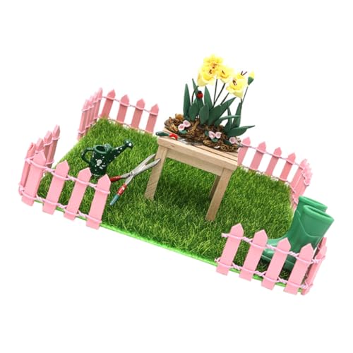 Garneck 1Satz Puppenhaus Zubehör Teiliges Ornament Für DIY Miniaturgarten Realistische Gartenszenen Dekoration Für Puppenhaus Oder Fotorequisiten von Garneck