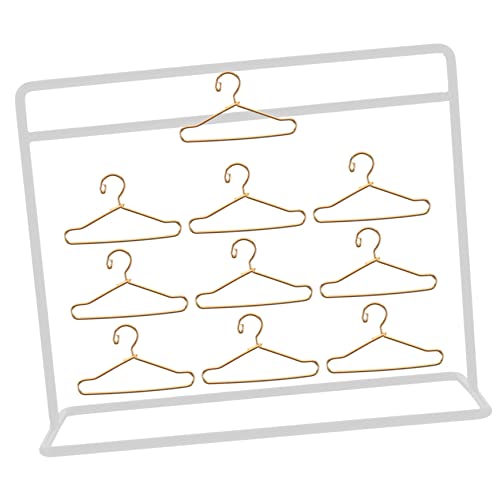 Garneck 1Satz Puppenkleiderbügel Teiliges Puppenkleidung Rack Mit Hängern Und Trockenregal Für Aufbewahrung Und Präsentation Von Puppenbekleidung Puppenhäusern von Garneck