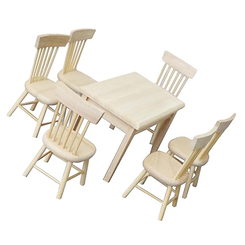 Garneck 1Satz Puppenmöbel Set Stühlen Wohnzimmer Und Esszimmer Aus Hochwertigem Für DIY Projekte Und Puppenhaus Dekoration von Garneck