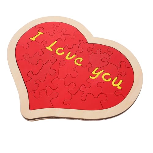 Garneck 1Satz Romantisches Rotes Herz Puzzle Aus Holz Herzförmiges Puzzle Für Hochzeitstag Valentinstag Und Kreative Dekoration Garneck 1Satz Romantisches Rotes Herz Puzzle Aus Holz Herzförmiges Puzzle Für Hochzeitstag Valentinstag Und Kreative Dekoration von Garneck