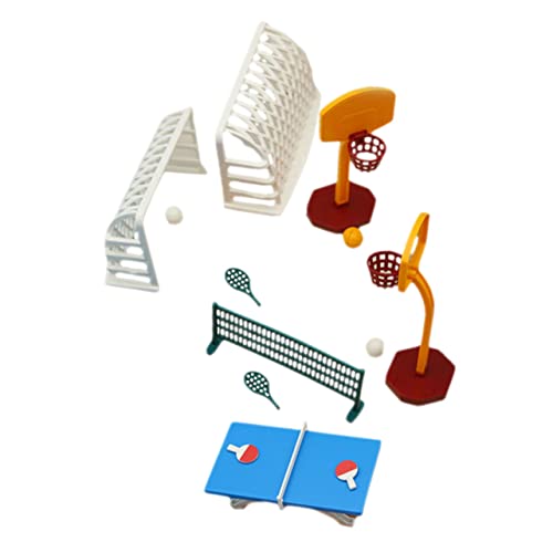 Garneck 1Satz Sport Set Für Puppenhaus Tischverzierung Mit Basketball Und Tischtennis Modell Perfektes Zubehör Für Kreative Dekorationen Und Rollenspiele von Garneck