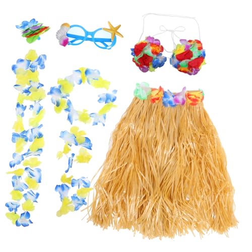 Garneck 1Satz Teiliges Hawaiianisches Dekorationsset mit Grasrock Blumenkranz Sonnenbrille und Haarspange für Strandpartys und Sommerfeste für Unvergessliche Feiern Garneck 1Satz Teiliges Hawaiianisches Dekorationsset mit Grasrock Blumenkranz Sonnenbrille und Haarspange für Strandpartys und Sommerfeste für Unvergessliche Feiern von Garneck