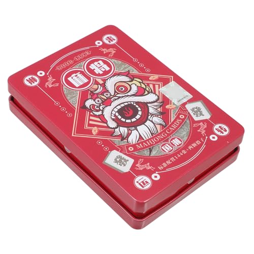 Garneck 1Satz Teiliges Mahjong Kartenset Chinesische Spielkarten Für Reisen Druck Für Partys Und Outdoor Aktivitäten Perfektes Für Freunde von Garneck