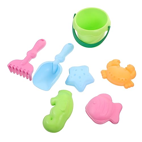 Garneck 1Satz Teiliges Sandspielzeug für Weiches Kunststoffspielzeug mit Eimer Rechen und Sandformen für Strand Park und Spielplatz Farben Zufällig Verteilt Garneck 1Satz Teiliges Sandspielzeug für Weiches Kunststoffspielzeug mit Eimer Rechen und Sandformen für Strand Park und Spielplatz Farben Zufällig Verteilt von Garneck